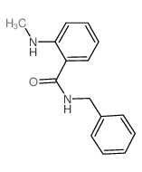 N-BENZYL-2-METHYLAMINO-BENZAMIDE结构式
