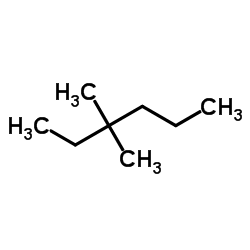 3,3-Dimethylhexane Structure