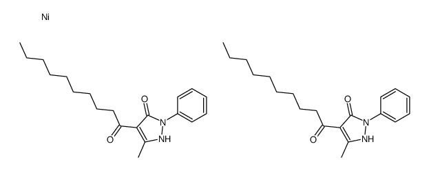 bis[2,4-dihydro-5-methyl-4-(1-oxodecyl)-2-phenyl-3H-pyrazol-3-onato-O,O']nickel picture