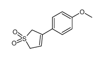3-(4-methoxyphenyl)-2,5-dihydrothiophene 1,1-dioxide结构式