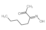 (3E)-3-hydroxyiminooctan-2-one结构式