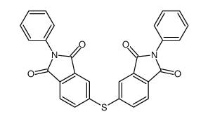 5,5'-Thiobis[2-phenyl-1H-isoindole-1,3(2H)-dione]结构式