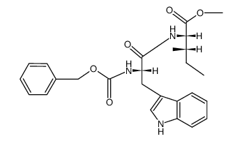 N-carbobenzyloxy-L-tryptophanyl-L-isoleucine methyl ester Structure