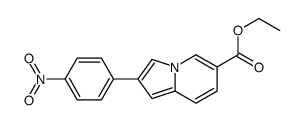 ethyl 2-(4-nitrophenyl)indolizine-6-carboxylate结构式
