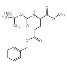 Boc-L-谷氨酸(苄酯)-1-甲酯结构式