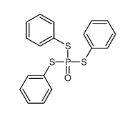 Phosphorotrithioic acid, S,S,S-triphenyl ester Structure