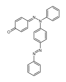 [1,4]benzoquinone-mono-[phenyl-(4-phenylazo-phenyl)-hydrazone]结构式