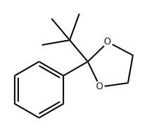 1,3-Dioxolane, 2-(1,1-dimethylethyl)-2-phenyl-结构式