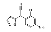 α-(4-amino-2-chlorophenyl)-2-thiopheneacetonitrile Structure
