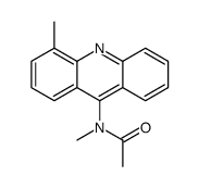 N-methyl-N-(4-methylacridin-9-yl)acetamide结构式