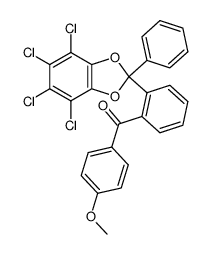 4'-methoxy-2-(4,5,6,7-tetrachloro-2-phenyl-benzo[1,3]dioxol-2-yl)-benzophenone Structure