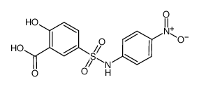 2-羟基-5-(4-硝基苯磺酰基)-苯甲酸结构式