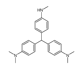 bis-(4-dimethylamino-phenyl)-(4-methylamino-phenyl)-methane Structure