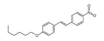 1-[2-(4-hexoxyphenyl)ethenyl]-4-nitrobenzene结构式