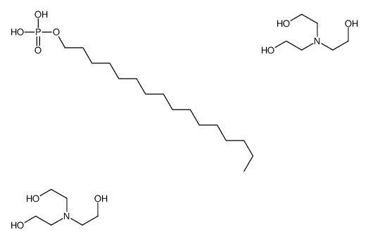 bis[tris(2-hydroxyethyl)ammonium] hexadecyl phosphate Structure