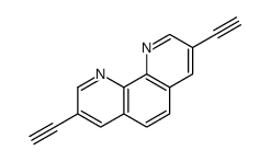 3,8-二乙炔基-1,10-菲咯啉结构式