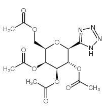 5'-(2,3,4,6-四-O-乙酰基-bD-吡喃半乳糖基)四唑结构式