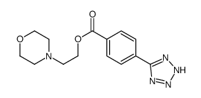 2-morpholin-4-ylethyl 4-(2H-tetrazol-5-yl)benzoate Structure