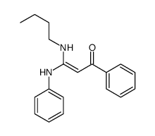 3-anilino-3-(butylamino)-1-phenylprop-2-en-1-one结构式
