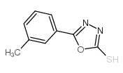 5-(3-甲基苯基)-1,3,4-噁二唑-2-硫醇结构式