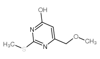 4-羟基-6-甲氧基甲基-2-甲基硫代嘧啶结构式
