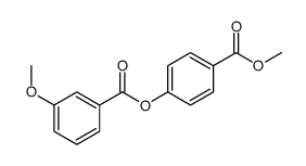 3-Methoxybenzoic acid 4-(methoxycarbonyl)phenyl ester结构式