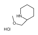 (2S)-2-(Methoxymethyl)piperidine hydrochloride (1:1) Structure