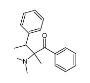 2-dimethylamino-2-methyl-1,3-diphenylbutan-1-one结构式