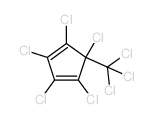 1,3-Cyclopentadiene, 1,2,3,4, 5-pentachloro-5- (trichloromethyl)-结构式