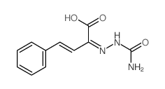 3-Butenoic acid,2-[2-(aminocarbonyl)hydrazinylidene]-4-phenyl-结构式