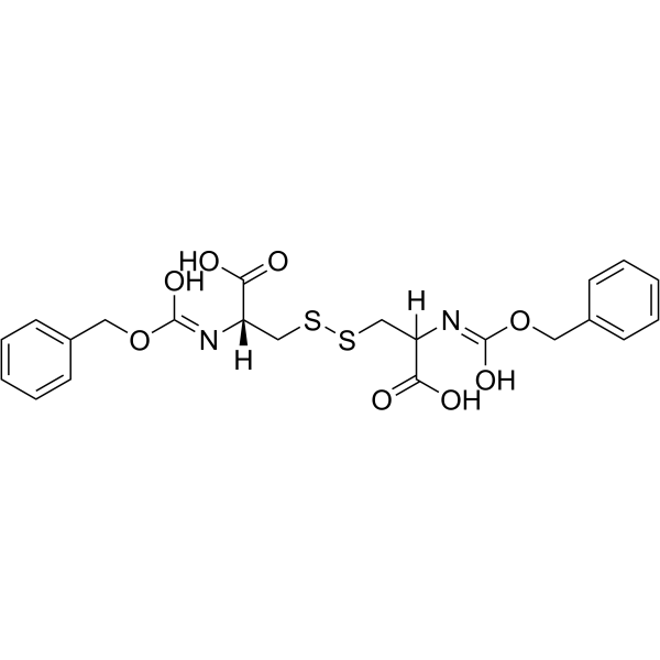 N,N'-二(苄氧羰基)-L-胱氨酸结构式