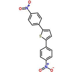 2,5-Bis(4-nitrophenyl)thiophene结构式