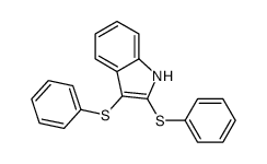 2,3-bis(phenylsulfanyl)-1H-indole结构式