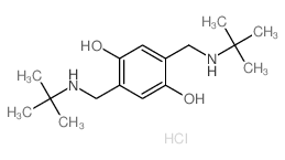 2,5-bis[(tert-butylamino)methyl]benzene-1,4-diol结构式