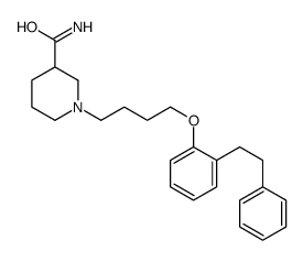 2-(4-(3-Carbamoylpiperidino)butoxy)bibenzyl结构式