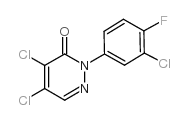 4,5-二氯-2-(3-氯-4-氟苯基)-2,3-二氢吡嗪-3-酮结构式