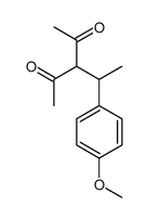 3-(1-(4-METHOXYPHENYL)ETHYL)PENTANE-2,4-DIONE结构式