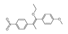 (Z)-1-(1-ethoxy-1-(4-methoxyphenyl)prop-1-en-2-yl)-4-nitrobenzene Structure