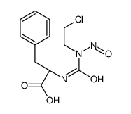 (2S)-2-[[2-chloroethyl(nitroso)carbamoyl]amino]-3-phenylpropanoic acid Structure