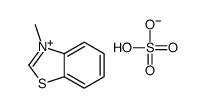 hydrogen sulfate,3-methyl-1,3-benzothiazol-3-ium Structure