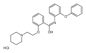 N-(2-phenoxyphenyl)-2-(2-piperidin-1-ylethoxy)benzamide,hydrochloride Structure
