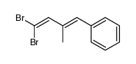 (E)-(4,4-dibromo-2-methylbuta-1,3-dien-1-yl)benzene结构式
