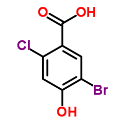 5-Bromo-2-chloro-4-hydroxybenzoic acid Structure