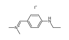 N-(4-(ethylamino)benzylidene)-N-methylmethanaminium iodide结构式