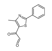 2-Phenyl-4-methyl-5-glyoxyloyl-thiazol结构式