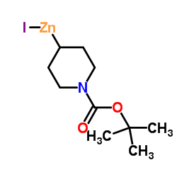 [1-(叔丁氧羰基)哌啶-4-基]碘化锌结构式