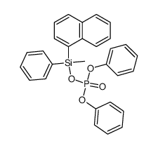 diphenyl(α-naphthylphenylmethylsilyl)phosphate结构式
