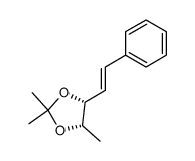 (2S,3R) 2,3-isopropylidenedioxy-5-phenylpent-4-ene结构式