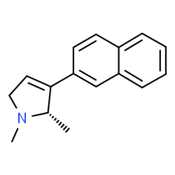 1H-Pyrrole,2,5-dihydro-1,2-dimethyl-3-(2-naphthalenyl)-,(2S)-(9CI)结构式