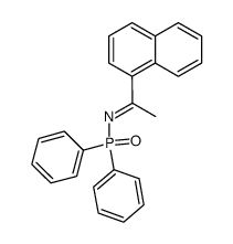 N-(1-(naphthalen-1-yl)ethylidene)-P,P-diphenylphosphinic amide结构式